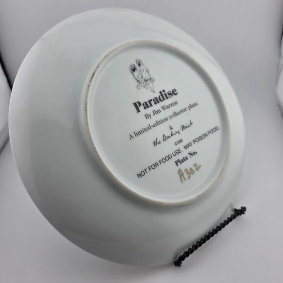 The Danbury Mint Limited Edition Paradise by Jim Warran Collector‎ Plate - Picture 4 of 5